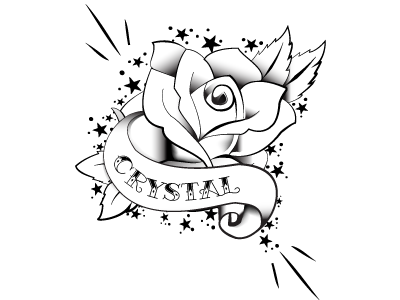 Rose Wedding black and white flasks graphic design illustration laser etching tattoo wedding