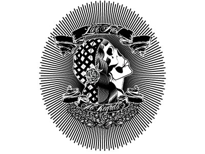 Livefast Skull black and white graphic design skulls tattoo