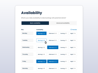 Booking management booking ui