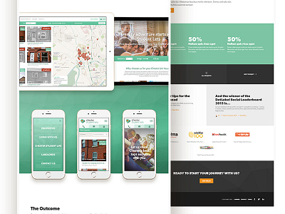 House letting case study brand branding case study layout web design website