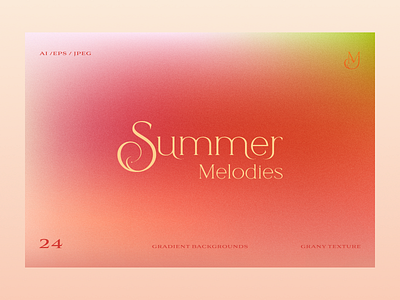 Summer melodies gradients set