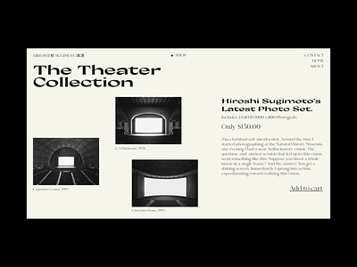 Hiroshi Sugimoto - Concept Photo Portfolio Store