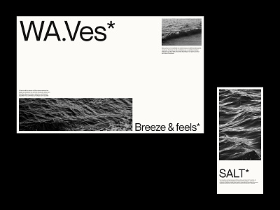 WA.Ves* - Layout & Variations awwwards branding graphic design illustration lettering minimal mockups typography wave website