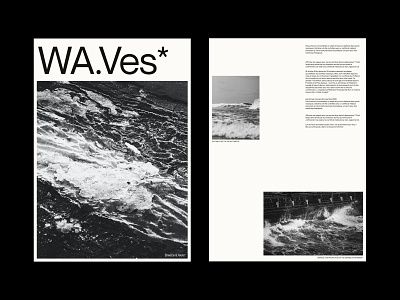 WA.Ves* - Layout Exploration | branding graphic design icon illustration lettering minimal typography ux vector wave