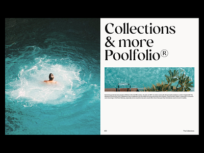 Poolfolio® - Layout Exploration branding design graphic design lettering minimal mockups pool print typography web webdesign website