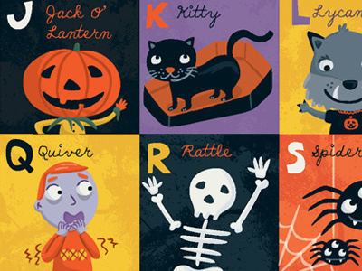 Halloween ABCs by Jannie Ho on Dribbble