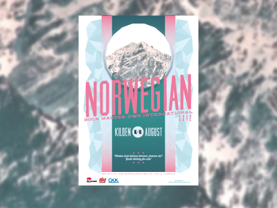 Norwegian Rock Master climbing competition poster