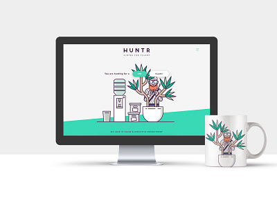 HUNTR branding animation branding design gif illustration logo stationary