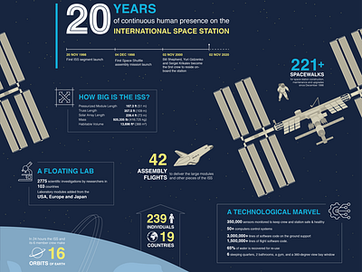 20 years ISS design illustration poster design