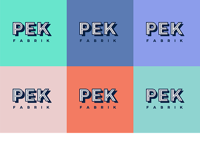 Pekfabrik logo branding design logo typography