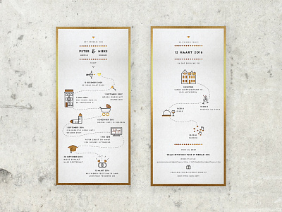 Illustration wedding invitation design illustration