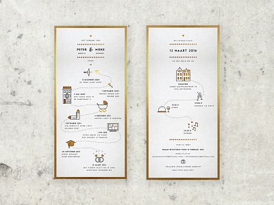 Illustration wedding invitation