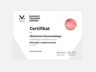 MTC. Certificate branding certificate design illustration print