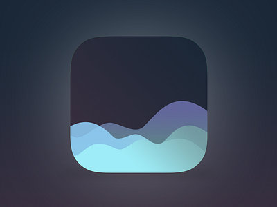 Wave design icon ios mobile wave