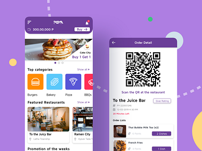 Poya Customer app design food order app lifestyle mobile app mobile app design myanmar ui design user experience user interface ux design