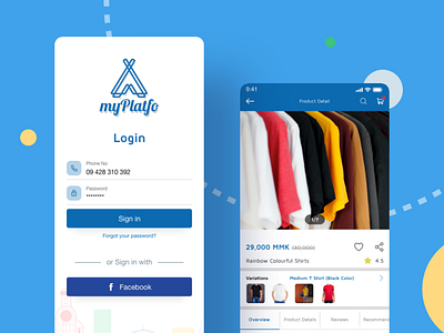 My Platfo app design e commerce app mobile app mobile app design mobileapp myanmar ui design user experience user interface ux design