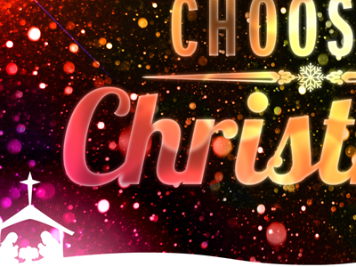 Choosing Christmas christmas jesus manger sermon snow