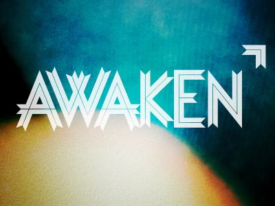 Awaken logo losttypeco ribbon