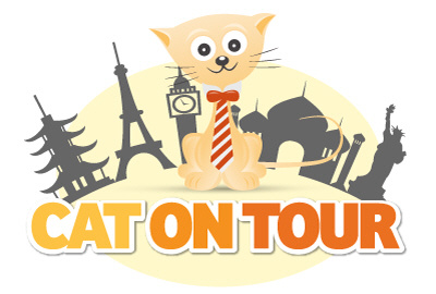 Smashing Cat Goes On Tour Around The World illustration smashing