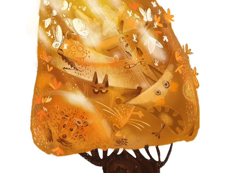 Illustration for children’s poem illustrationcharacterforestmagic