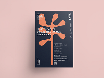 Jardin botanique Fribourg | identité visuelle branding design poster