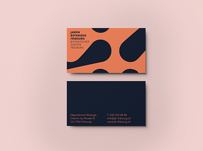 Jardin botanique Fribourg | identité visuelle branding business card design design