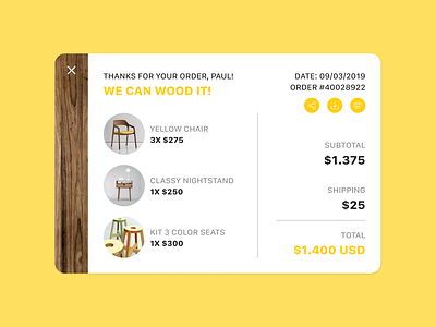 Daily UI #17: Email Receipt 17 challenge daily email receipt ui