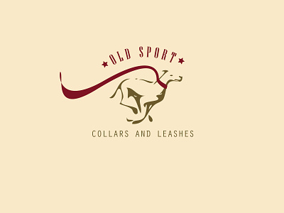 Old Sport - collars and lashes dog dog logo greyhound luxury pet pet fashion pet lashes and collars running greyhound vector