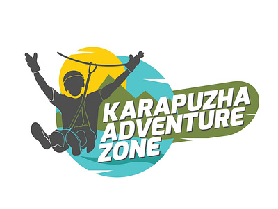 Karapuzha Adventure Zone branding design illustration logo