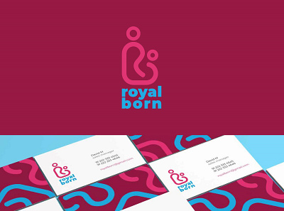 Royal Born branding design illustration logo