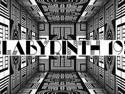 Labyrinth branding design illustration logo