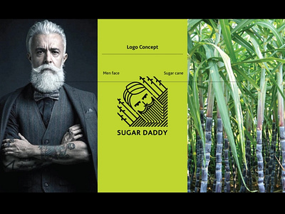 Sugar Daddy Cane Juice branding design illustration logo