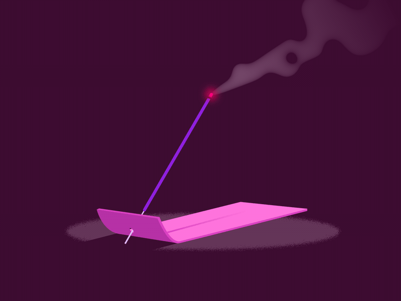 Incense 2d design 2danimation animation design illustration incense loop smoke