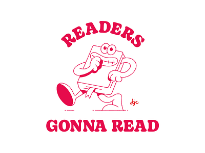 Readers Gonna Read - Detail books character design graphic design illustration merchandise t shirt tshirt typography