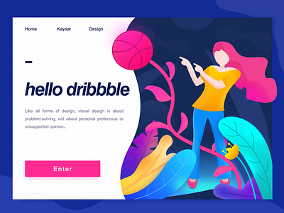 Hello dribbble！