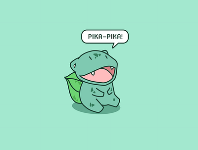 Bulbasaur bulbasaur cute illustration nintendo pokemon
