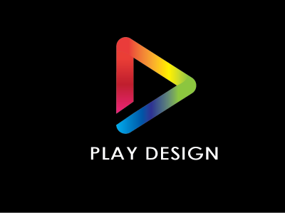 Play Button Logo design illustration logo