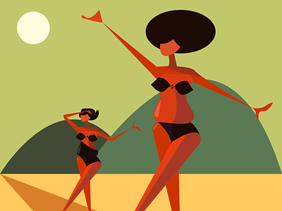 Bodies adobe design dream illustration illustrator cc orange tan women