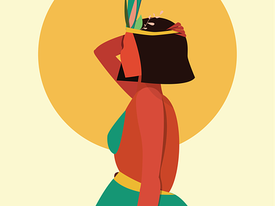 Cleopatra , detail adobe design dream dress girl illustration illustrator cc orange tan vector women