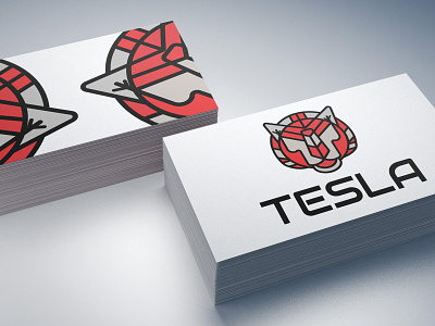 Tesla logo and branding