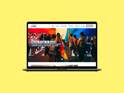 Herts Pride Web Design ui ux web design website design