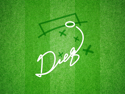Ad10s Diego! armando art gański diego draw logo maradona tribute typography
