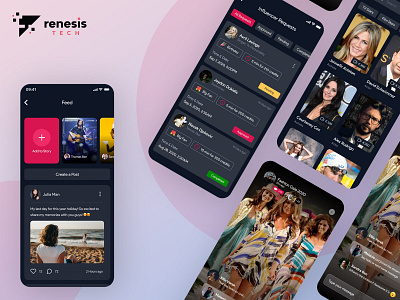 Connect With Global Celebrities android android app android app development appointment booking chat design illustration instagram ios livestreaming mobile app design mobile ui social app social mediia application stories stream swiftui ui video call