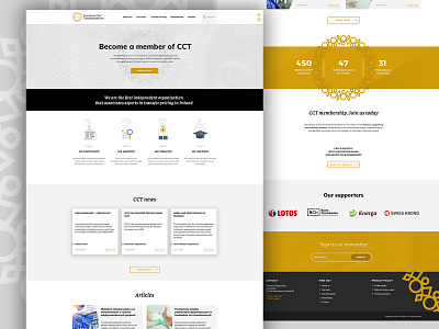 CCT - Homepage & Glossary backend frontend graphic design interface ui ux web webdesign wordpress