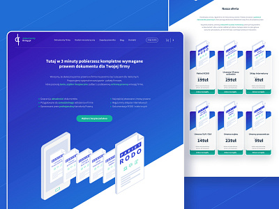 Dokumenty firmy - homepage & product page attorney backend branding e commerce finance frontend interface law lawyer legal services ui ux web webdesign wordpress