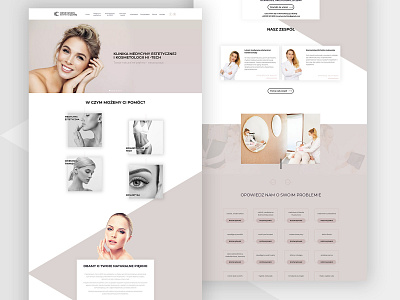 Konstancin Clinic - Esthetic homepage beauty clinic esthetic frontend interface poland ui ux web webdesign wordpress