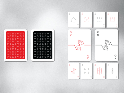 Playing Cards cards design geometric illustration