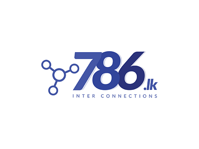 786.lk Logo connection ecommerce logo logo design numbers