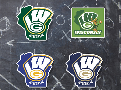 Conceptual logos for WI design logo sports