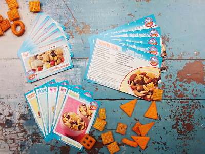 Chex Mix Project 8.5x11 corporate magnets recipe cards snacks